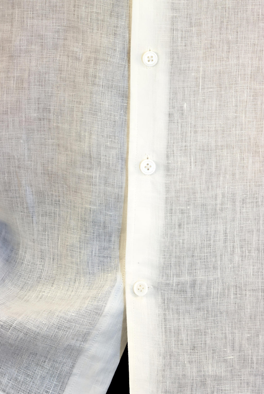 WHITE LINEN SHIRT (100% Linen)