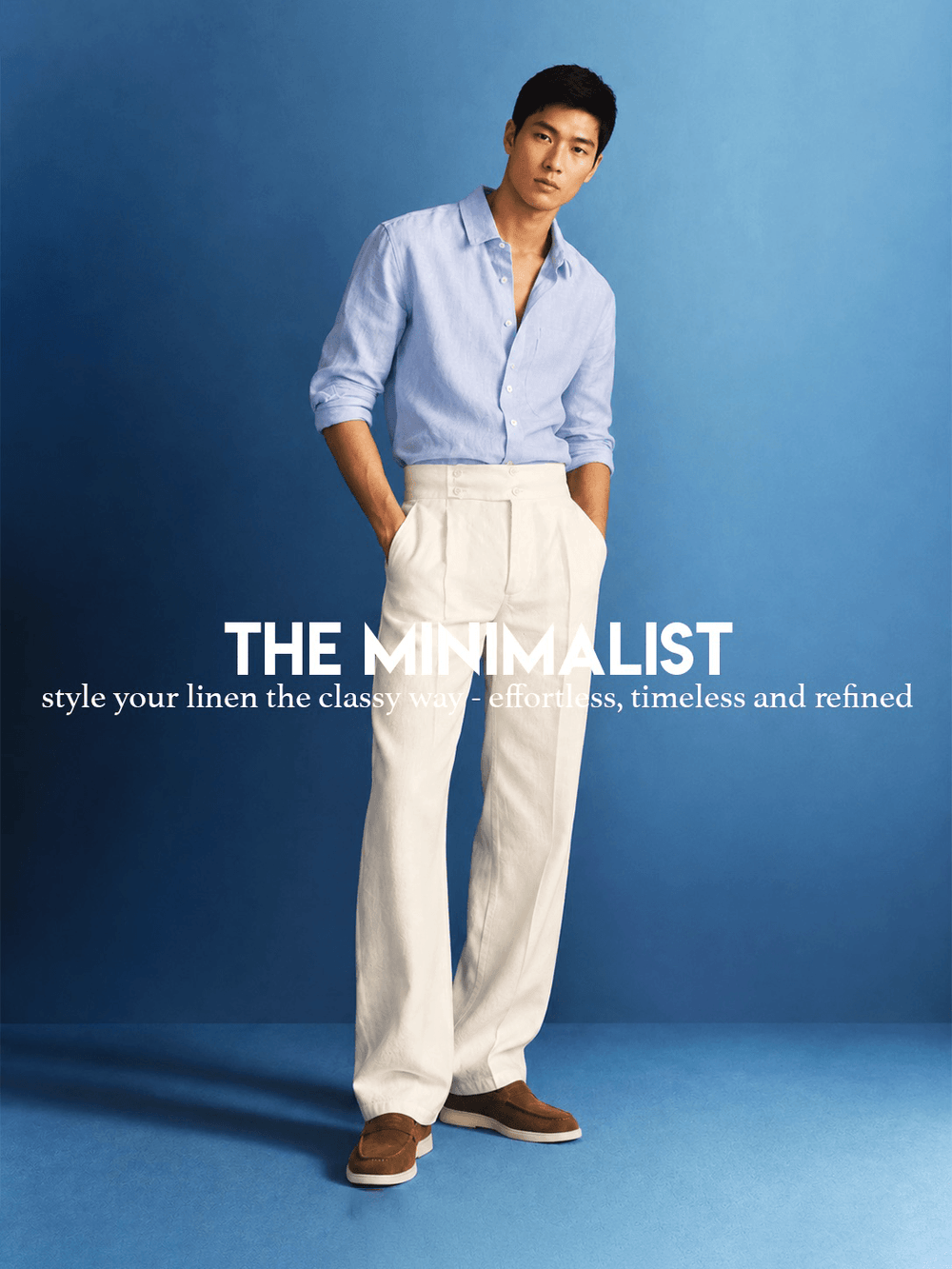 IV BUTTON LINEN PANTS
