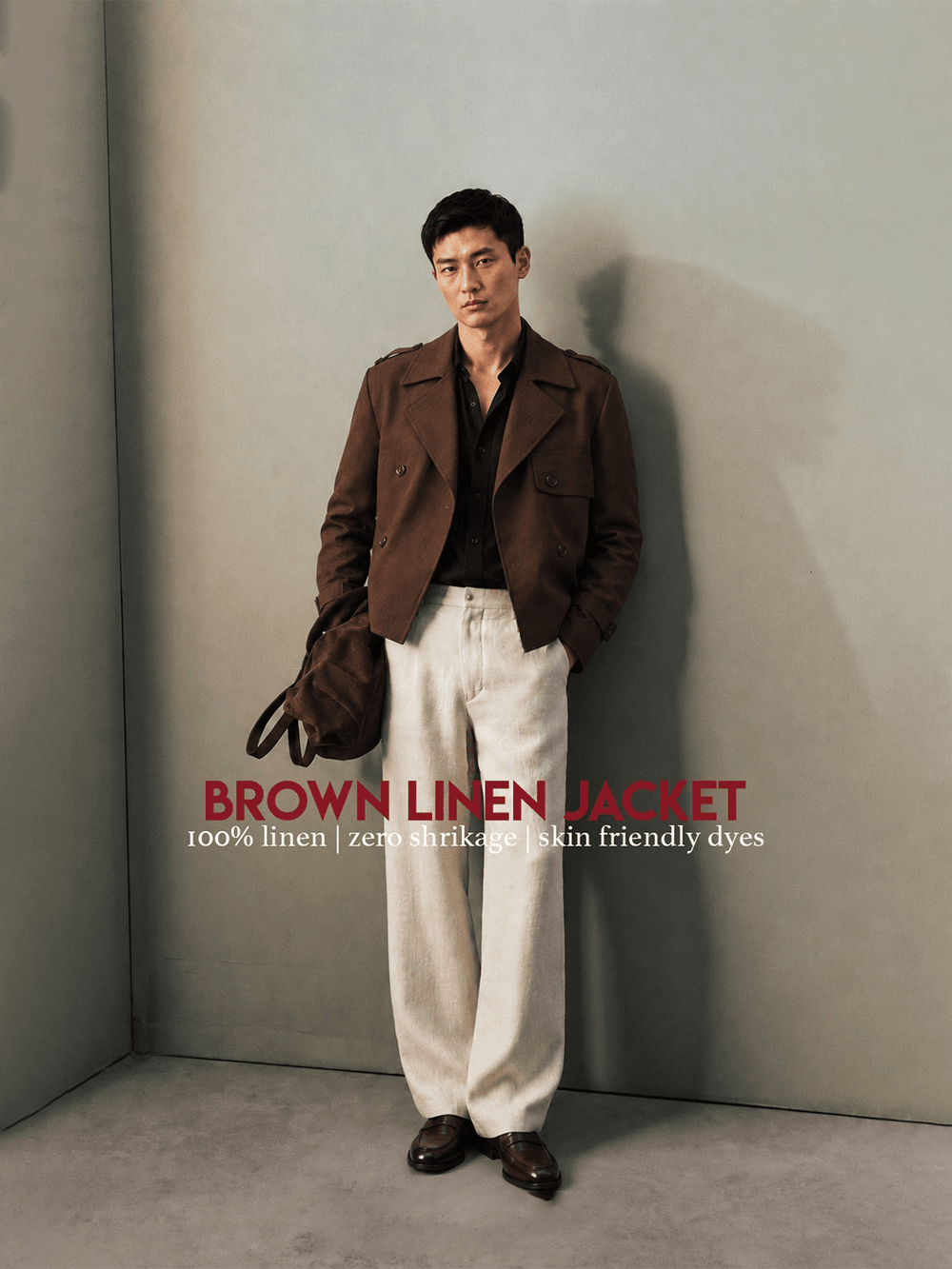 BROWN LINEN JACKET